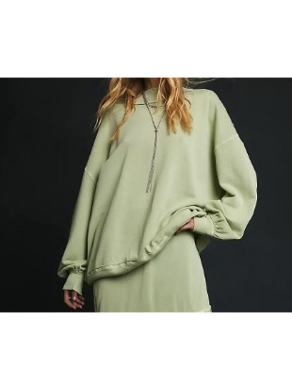 NWOT We The Free Palm Springs Pullover | Soft Moss | Medium